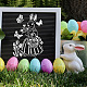 FINGERINSPIRE Easter Bunny Painting Stencil 8.3x11.7inch Reusable Rabbit Miss Easter Eggs Tulip Butterfly Chicks Drawing Template Easter Decoration Stencil for Painting on Wood Wall Fabric Furniture DIY-WH0396-652-6