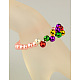 Mode Nachahmung Acryl Perle dehnbar Armbänder für Kinder BJEW-JB01056-04-3