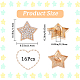 GORGECRAFT 1 Box 16Pcs Star Shaped Rhinestone Buttons Crystal Light Gold Alloy Shank Button Replacement Decorative Buttons for DIY Sewing Crafts Sweater Uniform Jacket Clothing Hat Embellishments BUTT-GF0001-26KCG-2