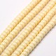 Imitation Amber Resin Drum Beads Strands RESI-A009F-D-01-1