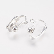 Латунные серьги с клипсами KK-E491-S