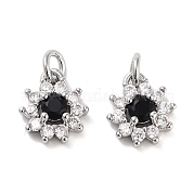 Латунные микро проложить кубического циркония подвески KK-B102-08P