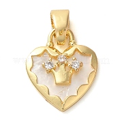 Латунные микро проложить кубического циркония подвески KK-M099-02G