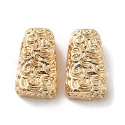Textured Brass Beads KK-H455-04G