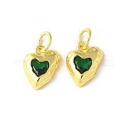 Латунные микро проложить кубического циркония подвески KK-U067-10G-07