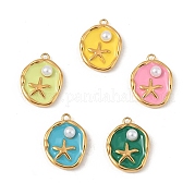 Абс пластмассовые жемчужные подвески STAS-P396-25G-M