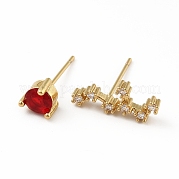 Асимметричные серьги созвездия из кубического циркония EJEW-C035-16G-06