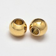 Стойка покрытие латунные круглые распорные бусины KK-I598-03G-RS