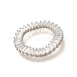 Verbindungsringe aus Messing mit klarem Zirkonia&nbsp;KK-M312-30P