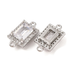 Ciondoli connettore in ottone con pavé di zirconi cubici trasparenti&nbsp;KK-S389-39P