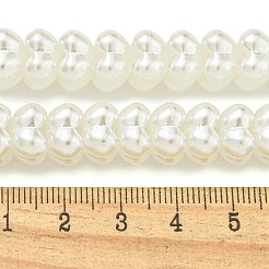 Fili di perle di vetro verniciato a spruzzo trasparente&nbsp;GLAA-P066-01B