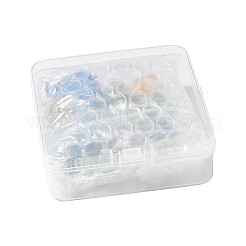 10 Stück ovale Glaskorkenflaschen in 5 Farben als Ornament&nbsp;DJEW-FS0001-01