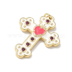 Ottone micro spianare pendenti zirconi&nbsp;KK-Z153-19G