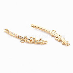 Messing Micro Pave Clear Kubisch Zirkonia Kronleuchter Komponente verbindet Anschlüsse&nbsp;KK-N231-246-NF