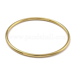 7 ensemble de bracelets à anneau simple en acier inoxydable 202 avec placage sous vide PVD&nbsp;BJEW-M317-16B-G