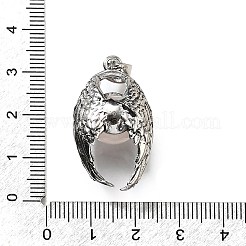 Pendentifs ronds naturels en quartz rose&nbsp;G-K339-03AS-08