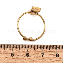 Realizzazione di bracciali aperti rettangolari in acciaio inossidabile 304 con vassoio a lunetta&nbsp;SA-CBABF3F-04G-04