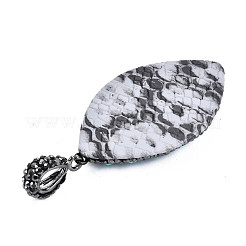 Pendentifs en argile polymère avec strass&nbsp;RB-S056-12B-B