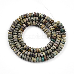 Natürliche Aqua Terra Jaspis Perlen Stränge&nbsp;G-T140-83