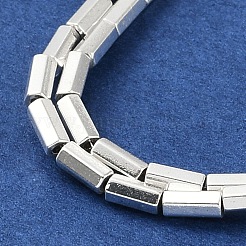 Fili di perline di ematite sintetica non magnetica elettrolitica&nbsp;G-U003-06