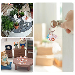 24 stücke 8 farben harz puppenhaus miniatur kaffee&nbsp;DIY-TA0012-89