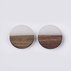 Cabochons aus Harz und Walnussholz&nbsp;RESI-Q210-010A-A02