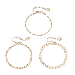 3 Stück Armbänder aus 304 Edelstahl&nbsp;BJEW-JB12456