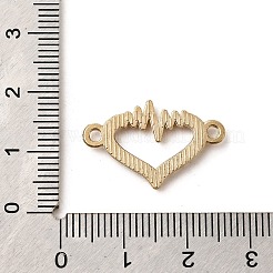 Verbindungsstück mit Herz- und Herzschlag-Anhängern aus Kristall-Strassen aus Legierung&nbsp;PALLOY-XCP0002-11