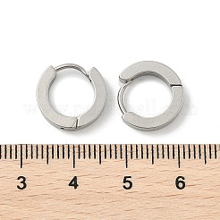 Orecchini a cerchio huggie in acciaio inossidabile 202 anti-ossidazione&nbsp;EJEW-O087-09A-P
