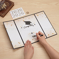 Libro de visitas para fiesta de graduación de Paper 2026&nbsp;DIY-WH0933-14