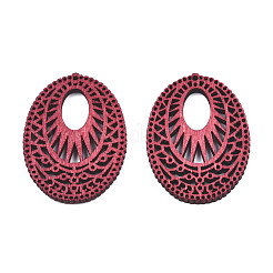 Pendentifs en bois peints à la bombe&nbsp;X-WOOD-N006-190