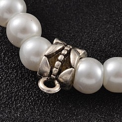 Bracciali di perle di perline di vetro rotondo stirata&nbsp;BJEW-JB02169-01