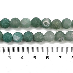 Chapelets de perles en agate naturelle de Druzy&nbsp;G-NH0024-A08-8mm