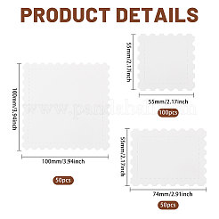 100 Stück 3 Stile Blanko-Aquarellpapier Blanko-Stempel&nbsp;DIY-GL0006-35