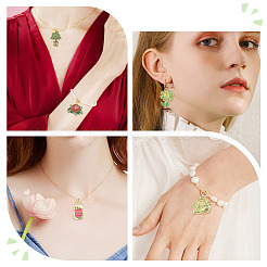 20pcs 5 styles de pendentifs en émail en alliage&nbsp;ENAM-FS0004-48