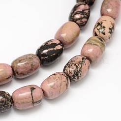 Natur rhodonite Fass Perlen Stränge&nbsp;G-F236-01C
