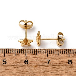 Pendientes de botón de acero inoxidable 304&nbsp;EJEW-Z134-05G