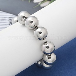 Bracelets extensibles en perles de laiton pour femmes&nbsp;BJEW-G736-13P
