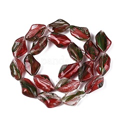 Handgemachte Murano Glas Perlen Stränge&nbsp;LA-N046-02G