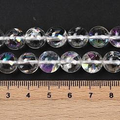Chapelets de perles de cristal de quartz naturel électrolytique&nbsp;LS-G-K285-09-10mm-02