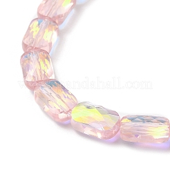 Transparentes perles de verre de galvanoplastie brins&nbsp;EGLA-I017-03-AB02
