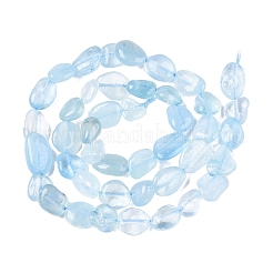 Natürliche Aquamarin Perlen Stränge&nbsp;X-G-R445-8x10-36