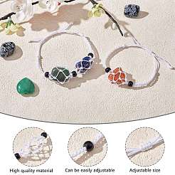 Cordon en nylon tressé ajustable pochette en macramé fabrication de bracelet&nbsp;AJEW-SW00013-16