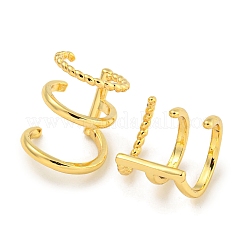 Boucles d'oreilles manchette en laiton pour femmes&nbsp;EJEW-C104-131G
