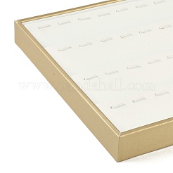 4 Reihe Kunstleder Schmuckanhänger Tabletts&nbsp;CON-G023-04A