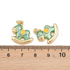 Ciondoli smaltato in ottone&nbsp;KK-B157-25G