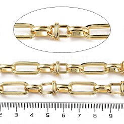Ovale Gliederketten aus Messing mit Zahnstangenbeschichtung&nbsp;CHC-G023-08G