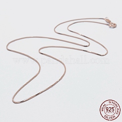 Collane 925 sterling casella catena&nbsp;STER-F039-45cm-04RG