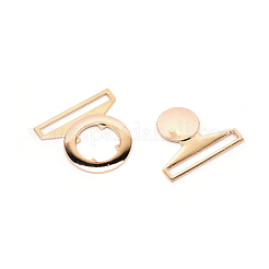 Boucles à dégagement latéral en alliage de zinc&nbsp;FIND-WH0099-33LG