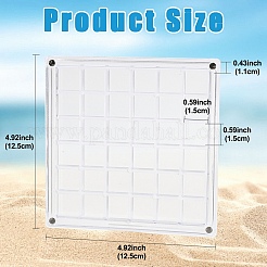 36 Gitter magnetische Acrylschale Aufbewahrungsbox mit Deckel&nbsp;AJEW-YWC0009-003